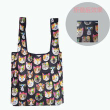 Load image into Gallery viewer, Nonwoven Reusable Shopping Bags Women Foldable Tote Bag Folding Large Capacity Handbags Portable Cloth Eco Grocery Bag
