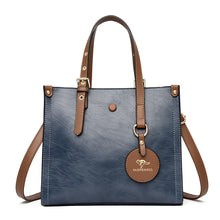Load image into Gallery viewer, 3 Layers Casual Tote Vintage Ladies Tote Hand Bag Leather Luxury Handbags Women Designer Bags for Women 2022 Sac A Main Femme
