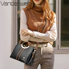 Load image into Gallery viewer, Luxury Designer Crossbody Bag for Women 2022 Brand 3 Layers Handbag Purse Female Genuine High Quality Leather Shoulder Totes Sac
