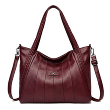 Load image into Gallery viewer, New Casual Tote Soft Leather Luxury Handbag Women's Bag Designer Ladies Large Shoulder Crossbody Hand Sac for Female Patchwork
