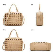 Load image into Gallery viewer, Diinovivo Fashion Women Composite Bags Hollow Out Designer Handbag 2PCS Set Female Bag Solid PU Shoulder Crossbody Bag WHDV2242
