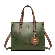Load image into Gallery viewer, 3 Layers Casual Tote Vintage Ladies Tote Hand Bag Leather Luxury Handbags Women Designer Bags for Women 2022 Sac A Main Femme
