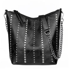 Load image into Gallery viewer, Retro Rivet Shoulder Bag Chain Crossbody Bags for Women Luxury Leather Messenger Bag Women Large Handbag Lady Bolsas De Mujer
