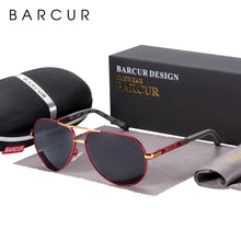 Load image into Gallery viewer, BARCUR Design Polarized Sunglasses for Men Women Gradient Lens Sun Glasses Classic Eyewear Accessory Oculos
