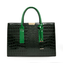 Load image into Gallery viewer, Pantent Leather Women Messenger Bags Crocodile Female Crossbody Shoulder Hand bags For Women 2022 High Quality Ladies Handbags
