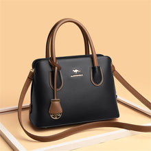 Load image into Gallery viewer, 2 Layers Quality Leather Luxury Handbags Women Bags Designer Crossbody Bags for Women 2021 Large Capacity Tote Bag Sac A Main
