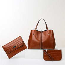 Load image into Gallery viewer, Vintage Leather Handbags and Purses for Women 2022 Trendy High Quality Female Designer Shoulder Crossbody Bag Retro Casual Totes
