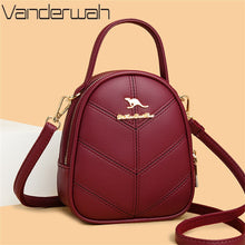 Load image into Gallery viewer, Women Crossbody Bags for 2022 Trendy Fashion 2 Layers Handbags Purses Luxury Women Designer High Quality PU Leather Shoulder Bag
