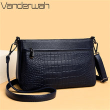 Load image into Gallery viewer, Luxury Cowhide Designer Leather Handle Bag for Female High Quality Woman Shoulder Messenger Bag Brand Ladies Handbags and Purses
