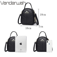 Load image into Gallery viewer, Women Crossbody Bags for 2022 Trendy Fashion 2 Layers Handbags Purses Luxury Women Designer High Quality PU Leather Shoulder Bag
