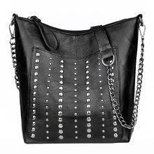Load image into Gallery viewer, Retro Rivet Shoulder Bag Chain Crossbody Bags for Women Luxury Leather Messenger Bag Women Large Handbag Lady Bolsas De Mujer
