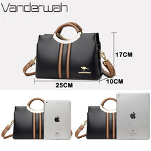 Load image into Gallery viewer, Luxury Designer Crossbody Bag for Women 2022 Brand 3 Layers Handbag Purse Female Genuine High Quality Leather Shoulder Totes Sac
