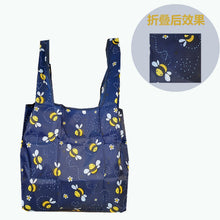 Load image into Gallery viewer, Nonwoven Reusable Shopping Bags Women Foldable Tote Bag Folding Large Capacity Handbags Portable Cloth Eco Grocery Bag
