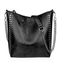 Load image into Gallery viewer, Retro Rivet Shoulder Bag Chain Crossbody Bags for Women Luxury Leather Messenger Bag Women Large Handbag Lady Bolsas De Mujer
