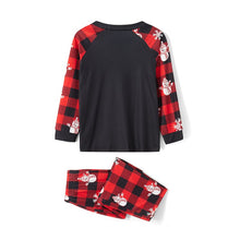 Load image into Gallery viewer, Blotona Christmas Family Matching Pajamas Set, Long Sleeve Elk Print Tops with Plaid Snowman Print Pants,Baby Romper Homewear
