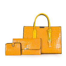 Load image into Gallery viewer, Pantent Leather Women Messenger Bags Crocodile Female Crossbody Shoulder Hand bags For Women 2022 High Quality Ladies Handbags
