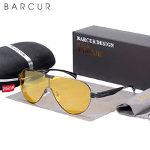 Load image into Gallery viewer, BARCUR Driving Polarized Sunglasses Men Brand Designer Sun Glasses For Men Sports Eyewear Lunette De Soleil Homme
