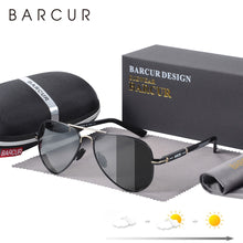 Load image into Gallery viewer, BARCUR Photochromic Polarized Sun glasses for Men Sunglasses Fishing Hiking Eyewear Oculos Gafas De Sol
