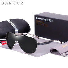 Load image into Gallery viewer, BARCUR Driving Polarized Sunglasses Men Brand Designer Sun Glasses For Men Sports Eyewear Lunette De Soleil Homme
