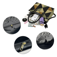 Load image into Gallery viewer, Tealux Green Puzzle PU Leather Handbag-Small (Model 1747)
