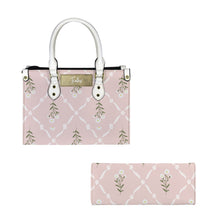 Load image into Gallery viewer, Delicate Flowers PU Leather Handbag-Small (Model 1747)
