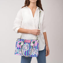Load image into Gallery viewer, 100 flowers PU Leather Handbag-Small (Model 1747)
