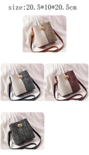 Load image into Gallery viewer, New Fashion Texture Bucket Bag - Foreign Gas Large Capacity Single Shoulder Diagonally Slant Color Bucket Bag
