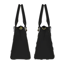 Load image into Gallery viewer, black maze PU Leather Handbag-Small (Model 1747)
