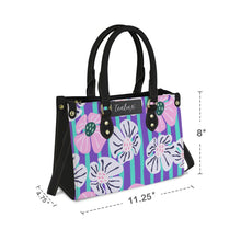 Load image into Gallery viewer, Big White Flower Bed PU Leather Handbag-Small (Model 1747)
