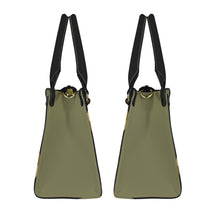 Load image into Gallery viewer, Tealux Green Puzzle PU Leather Handbag-Small (Model 1747)
