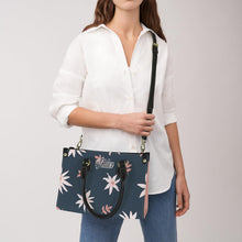 Load image into Gallery viewer, Pink Flying Flowers PU Leather Handbag-Small (Model 1747)
