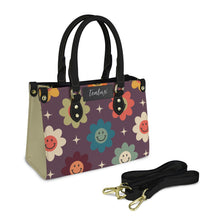 Load image into Gallery viewer, purple faces PU Leather Handbag-Small (Model 1747)
