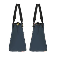 Load image into Gallery viewer, Polka Dots Flower Frenzy PU Leather Handbag-Small (Model 1747)
