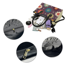 Load image into Gallery viewer, purple faces PU Leather Handbag-Small (Model 1747)
