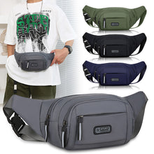 Load image into Gallery viewer, Men's Multifunctional Waist Bag Wear-resistant Waterproof Crossbody Bags
