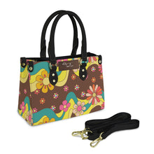 Load image into Gallery viewer, rainbow flowers PU Leather Handbag-Small (Model 1747)
