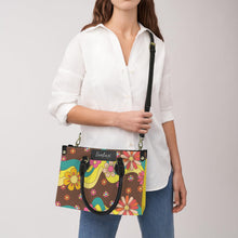 Load image into Gallery viewer, flower rainbow 3 PU Leather Handbag-Small (Model 1747)
