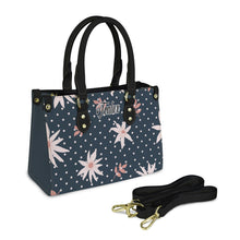 Load image into Gallery viewer, Polka Dots Flower Frenzy PU Leather Handbag-Small (Model 1747)
