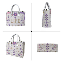 Load image into Gallery viewer, Purple Life Pu Leather Handbag Large Model 1747)
