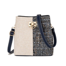 Load image into Gallery viewer, New Fashion Texture Bucket Bag - Foreign Gas Large Capacity Single Shoulder Diagonally Slant Color Bucket Bag
