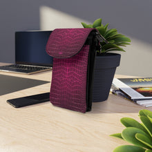 Load image into Gallery viewer, Vintage 4 Purple Small Cell Phone Wallet
