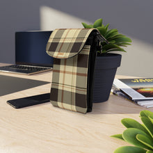 Load image into Gallery viewer, Brown Train Small Cell Phone Wallet
