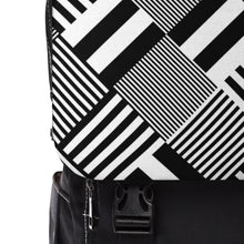 Load image into Gallery viewer, Black Construct Unisex Casual Shoulder Backpack
