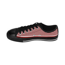 Load image into Gallery viewer, Red Checks Women's/Youth Sneakers

