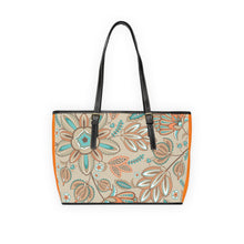 Load image into Gallery viewer, Gray Flower 3 PU Leather Shoulder Bag
