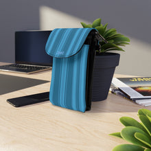 Load image into Gallery viewer, Blue Wave 3 Small Cell Phone Wallet
