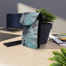 Load image into Gallery viewer, Blue Sea Small Cell Phone Wallet
