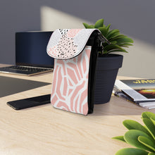 Load image into Gallery viewer, Traveling Pink Small Cell Phone Wallet
