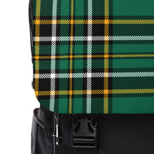 Load image into Gallery viewer, Green Plaid Unisex Casual Shoulder Backpack
