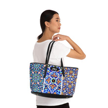 Load image into Gallery viewer, Blue Garden PU Leather Shoulder Bag
